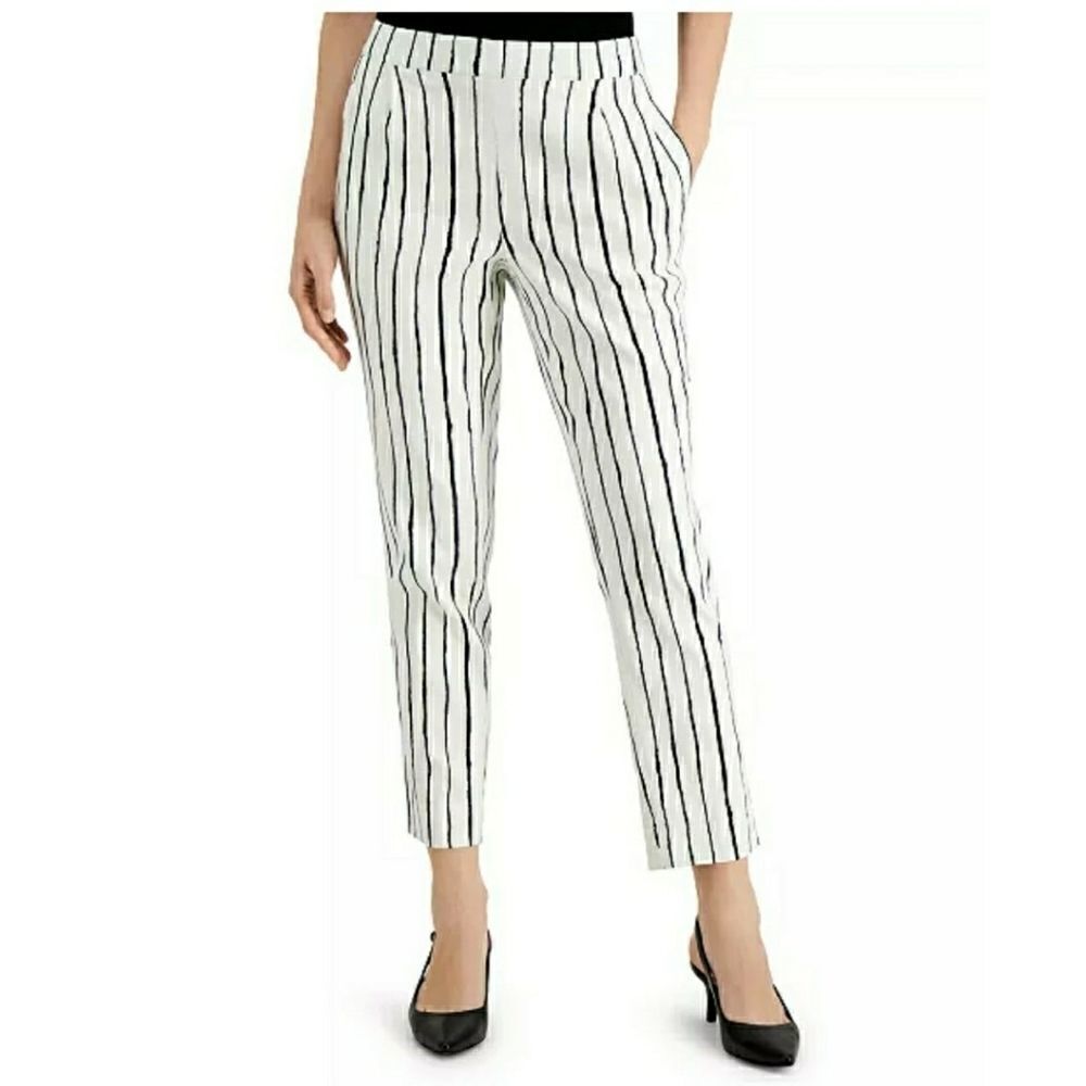 Alfani Striped Pull-On Pants Size XL